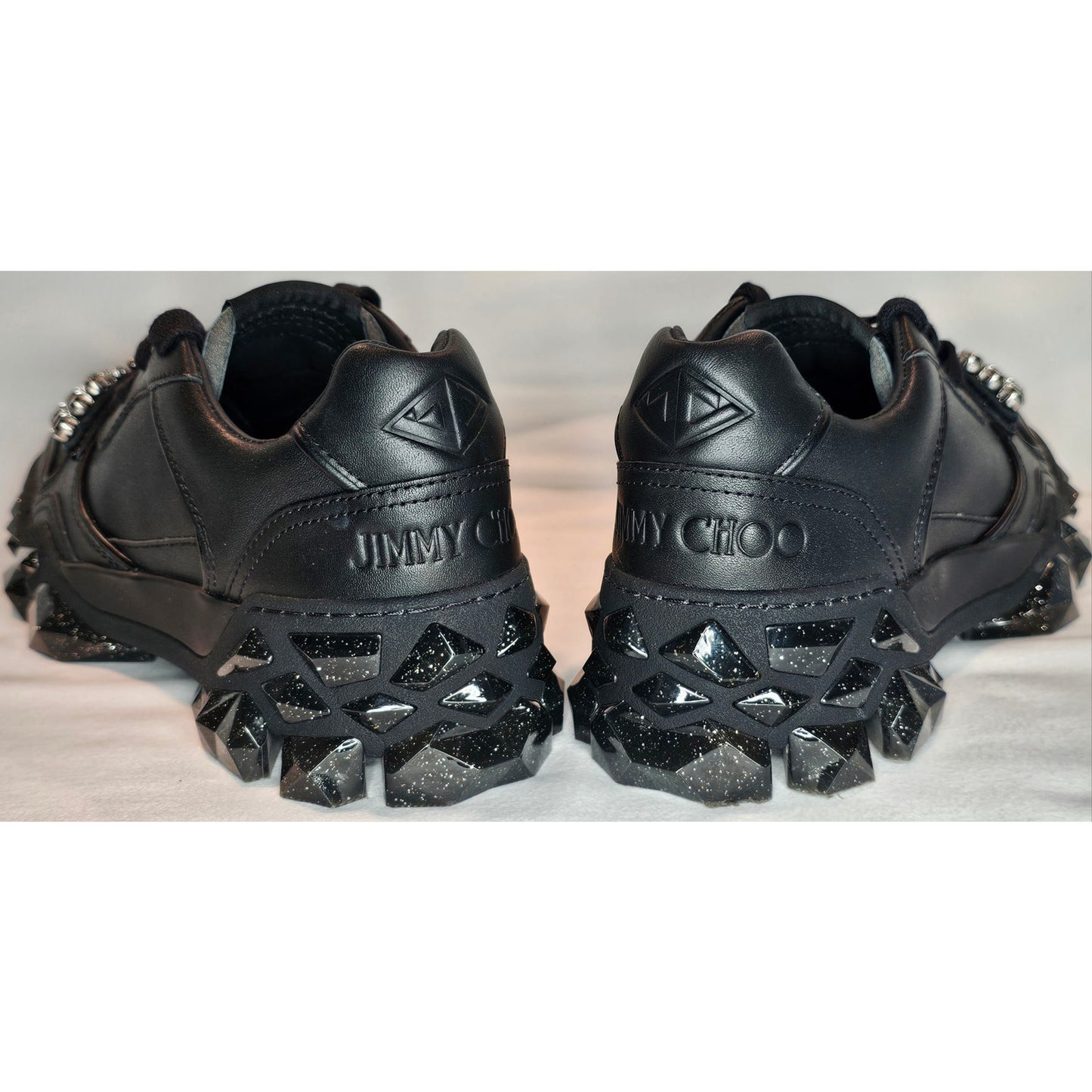 Jimmy Choo Diamond Leather Trainers Size 36