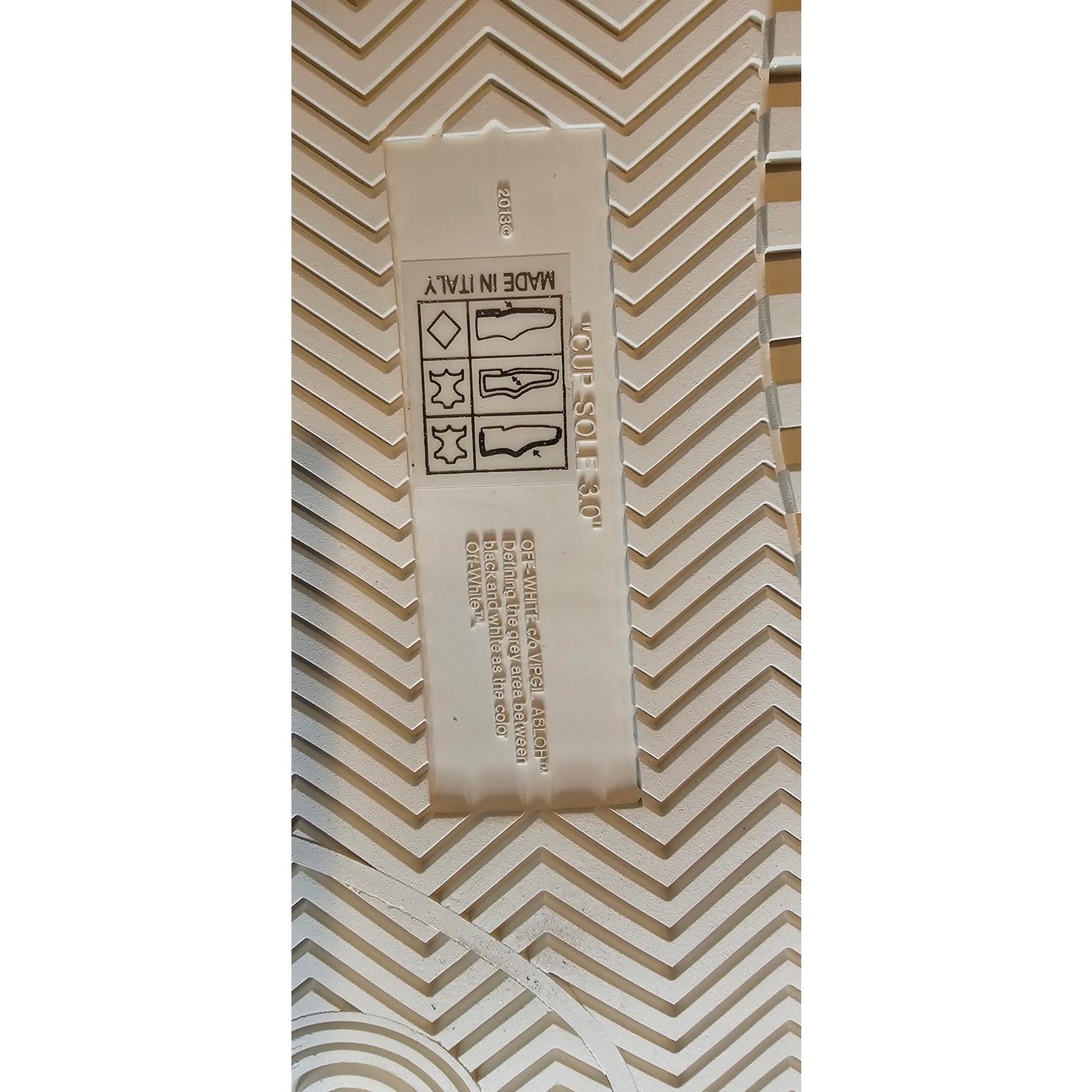 Off-White White c/o VIRGIL ABLOH Canvas and Leather Industrial High Top