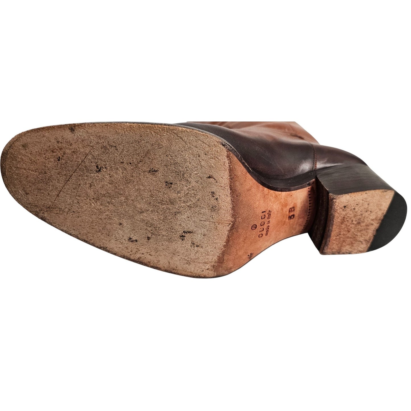 Gucci long boots cowhide calfskin