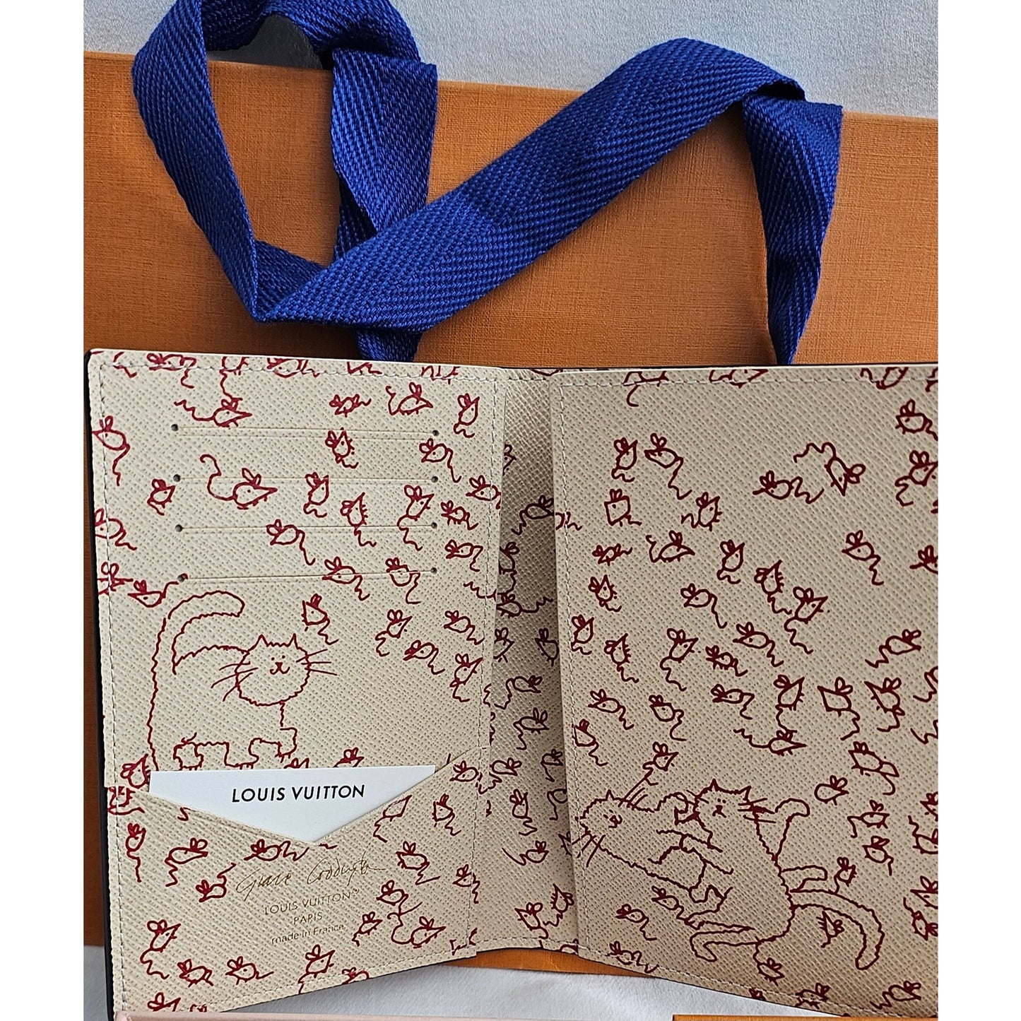 Louis Vuitton Monogram Travels With Grace Coddington Passport Cover