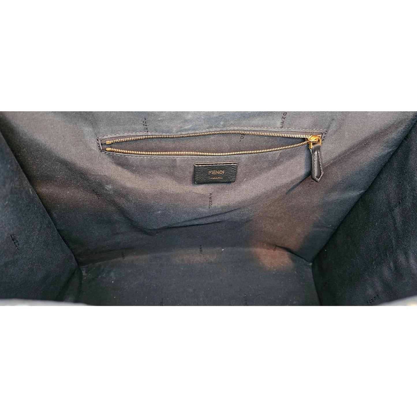 Fendi Shopper Tote Joshua Vides Zucca Coated Canvas Large