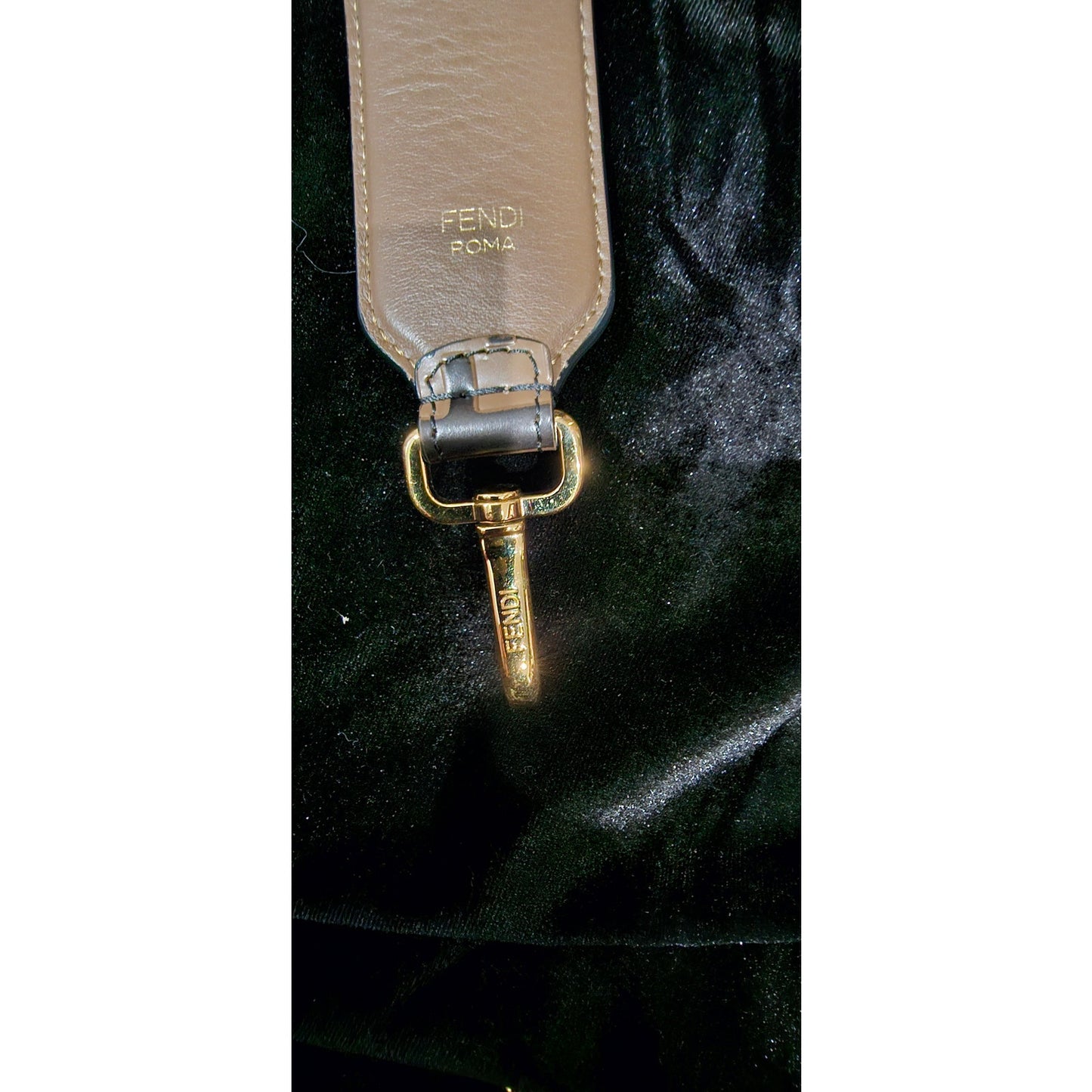 Fendi Mini Strap You Leather Shoulder Strap