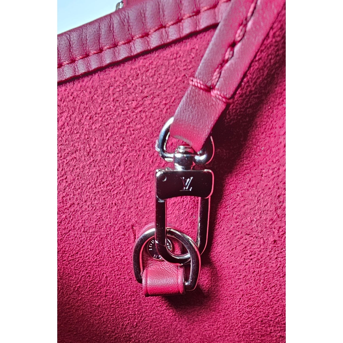 Louis Vuitton Neverfull MM tote bag in fuchsia Epi leather