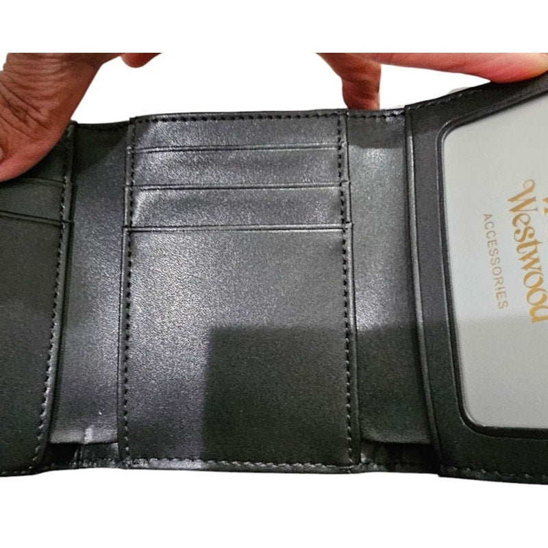 Vivienne Westwood Small Frame Wallet Croc Embossed