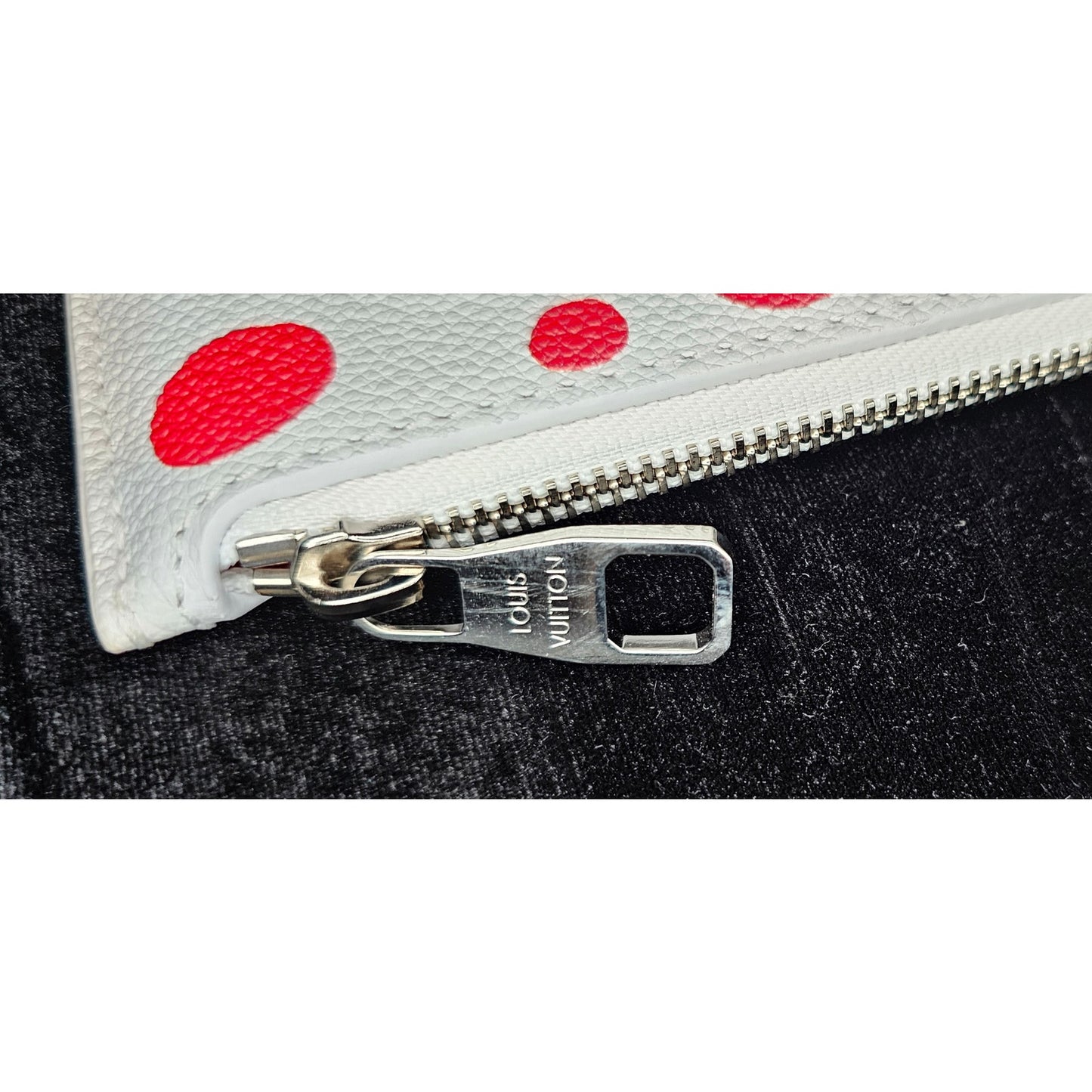 Louis Vuitton Yayoi Kusama Monogram Empreinte Neverfull Red Dots Pouch