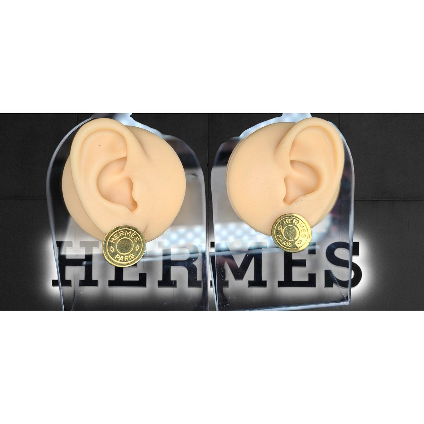 Hermès Clou de Selle Gold Clip-On Earring
