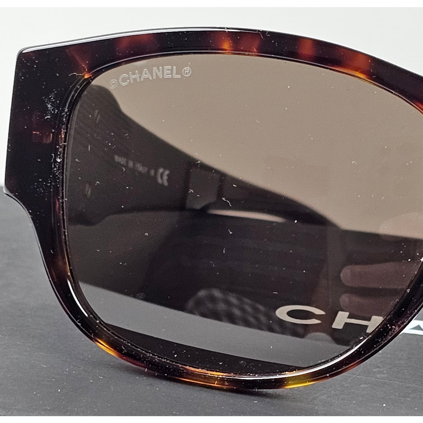 CHANEL Rectangle DARK HAVANA BROWN Sunglasses