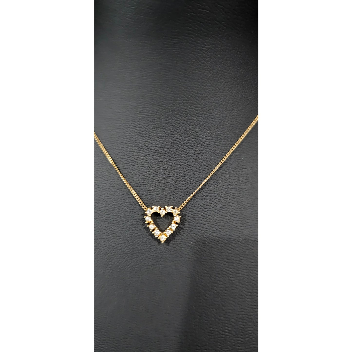 Christian Dior Gold Heart Necklace