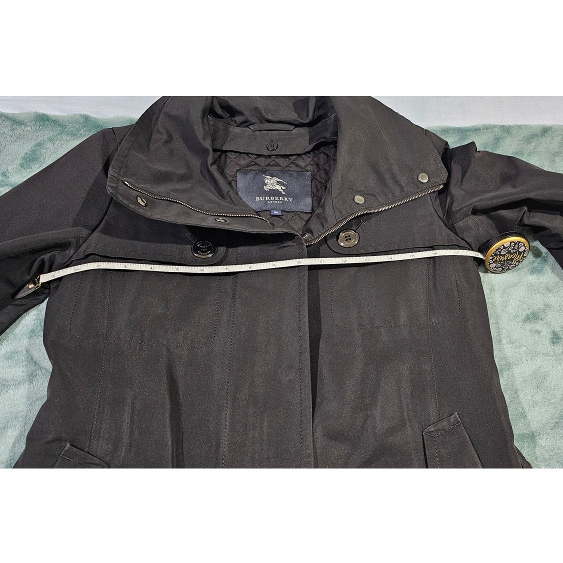 Burberry Belted Trench Coat with Nova Check Lining & Detachable Vest