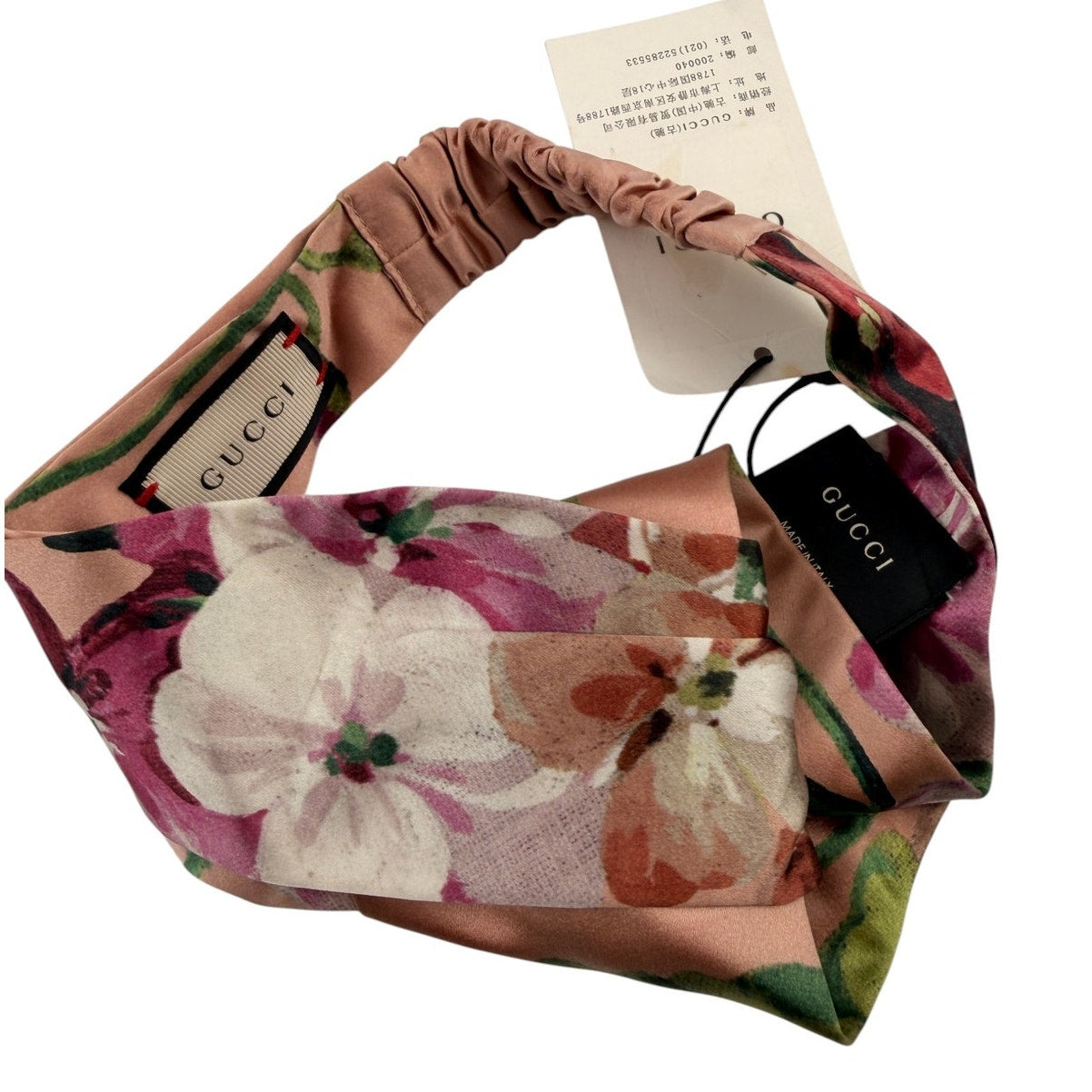 Gucci Silk Flora/Blooms Headband NWT Pink
