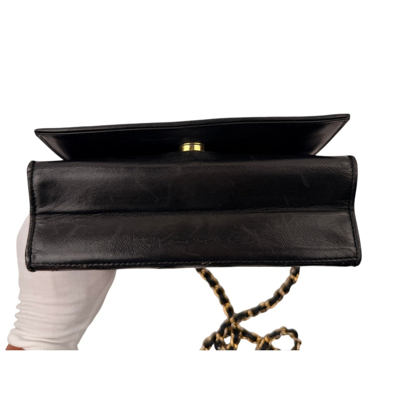 Chanel Lambskin Quilted Timeless CC Small Single Flap Black