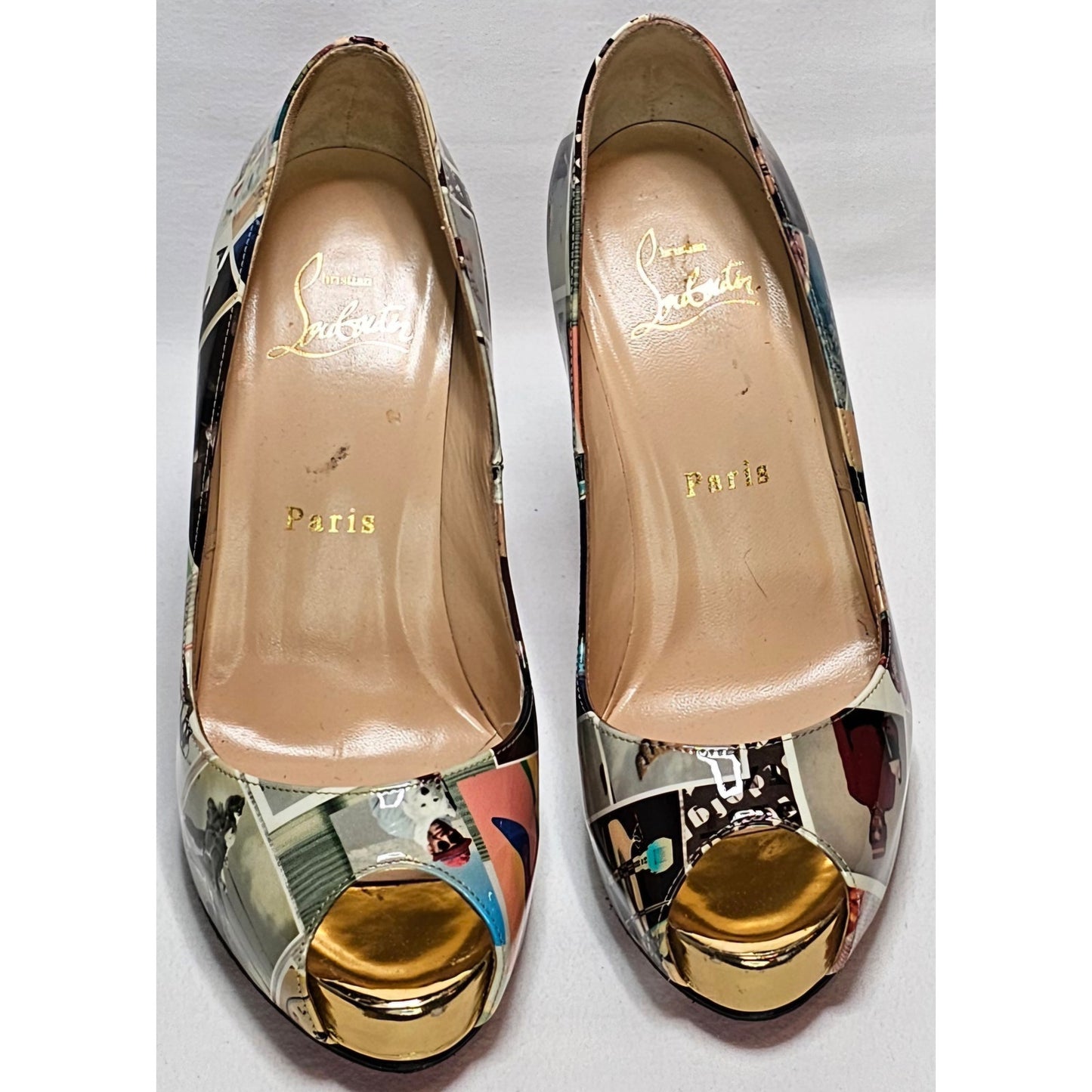 Christian Louboutin Very Privé patent leather heels