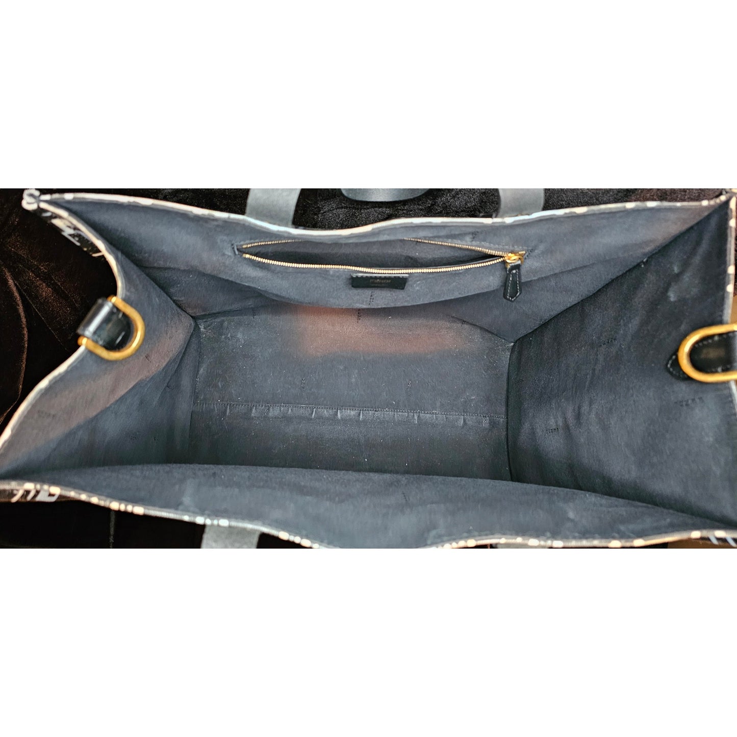 Fendi Shopper Tote Joshua Vides Zucca Coated Canvas Large