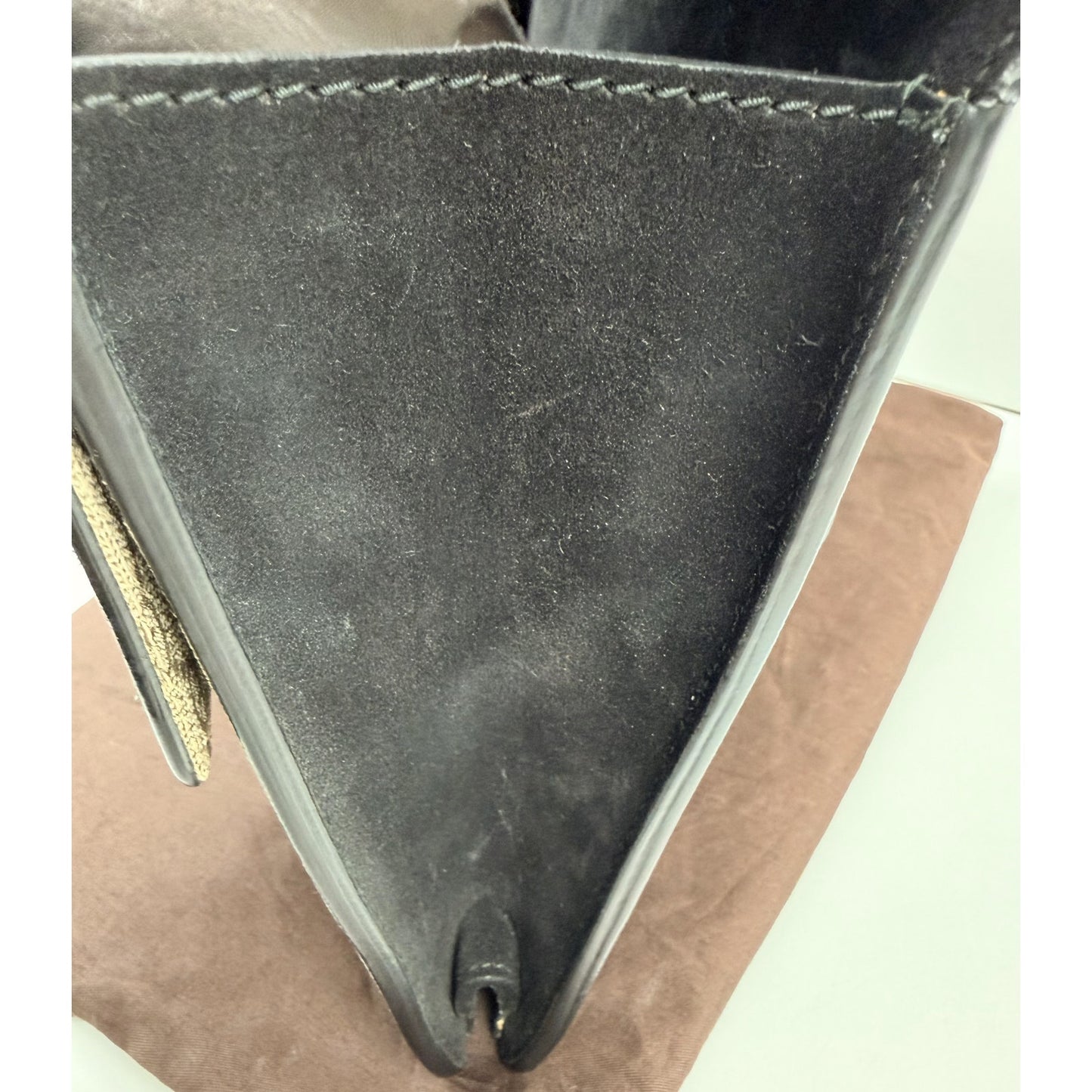 Gucci Black/Beige GG Supreme Canvas and Suede Dionysus Belt Bag/Clutch