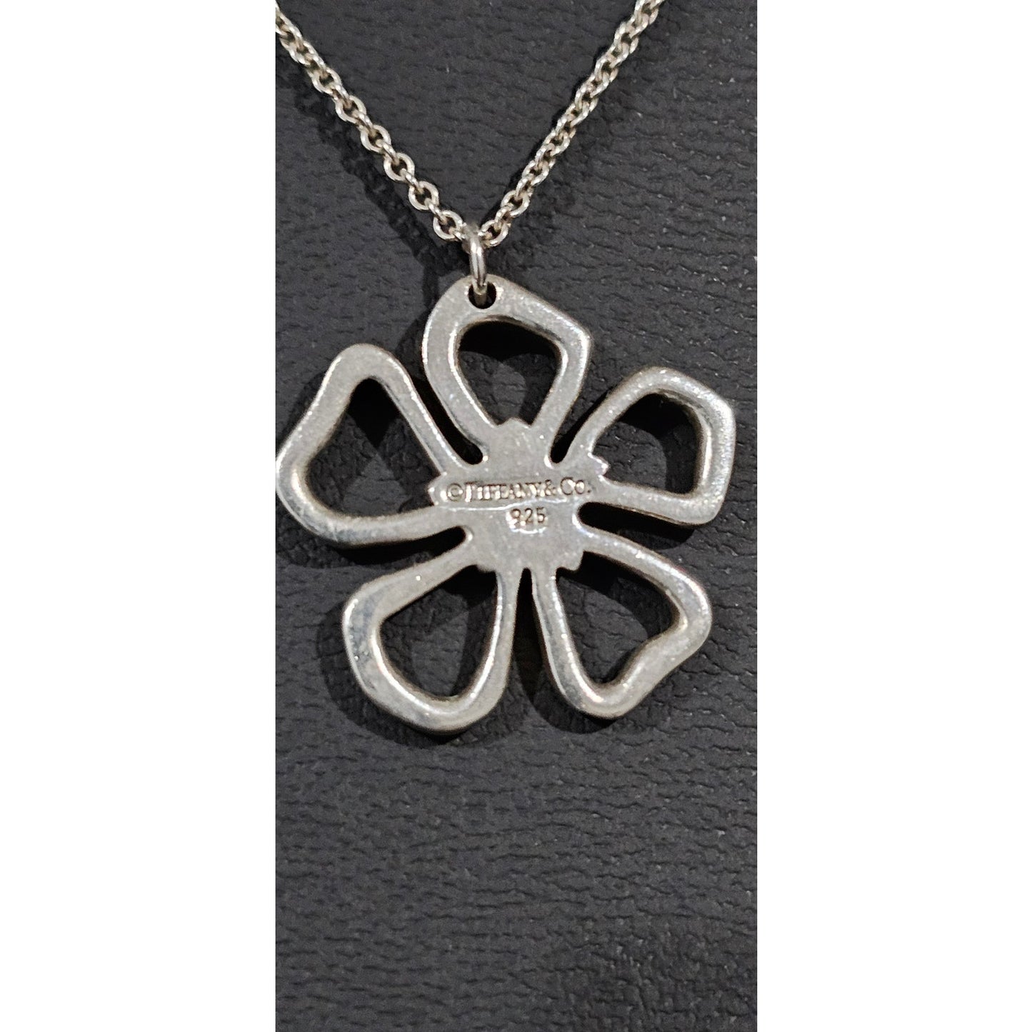 Tiffany & Co. Sterling Silver 925 Flower pendant necklace