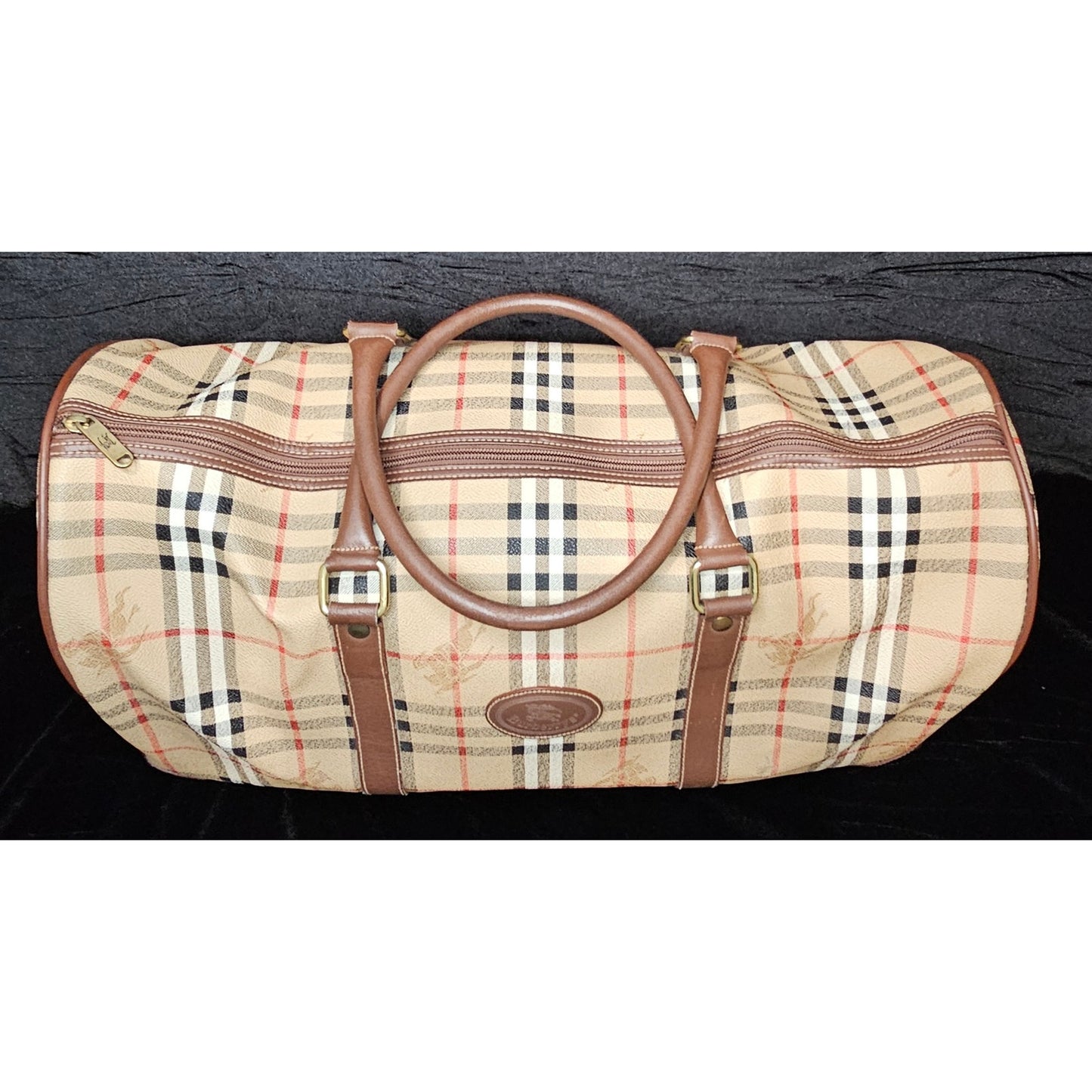 Burberry Nova Check Boston Travel Bag