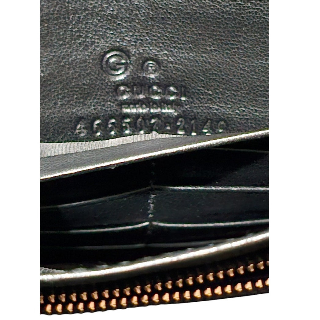 Gucci  Microguccissima Crossbody Wallet on Strap Black