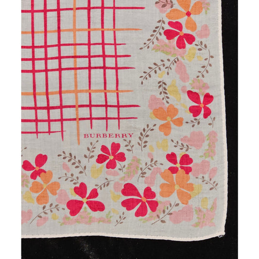 Burberry Vintage Floral Handkerchief 19 x 19 inches