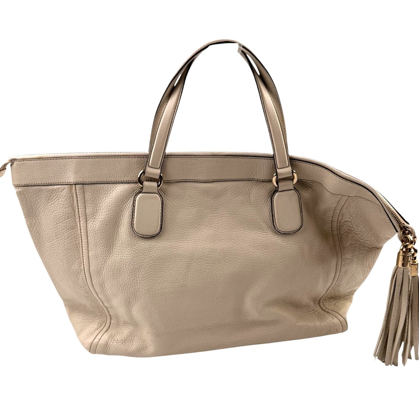 Gucci  Interlocking GG Soho Leather Handbag Ivory