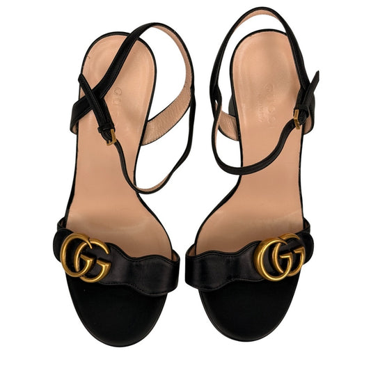 Gucci GG Marmont block-heel sandals Sz 36