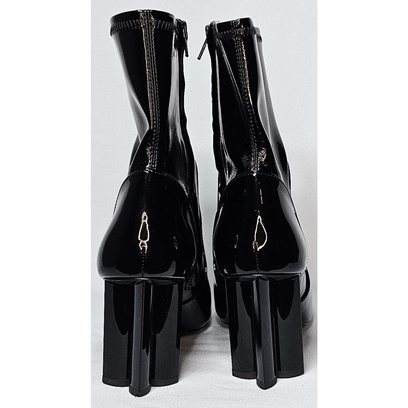 Louis Vuitton Silhouette Ankle Boot in Black Patent Leather