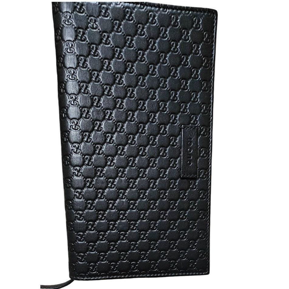 Gucci  Microguccissima Crossbody Wallet on Strap Black