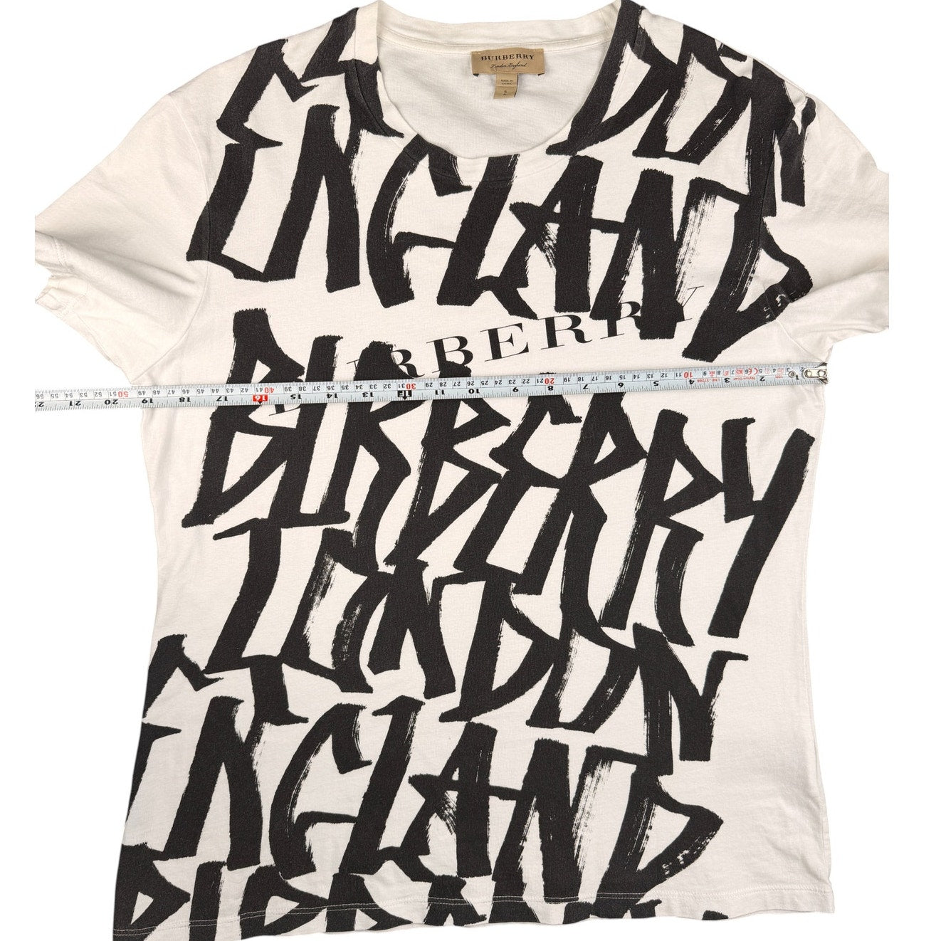 Burberry Men's Boulder Graphic Cotton T-shirt Unisex Size Small