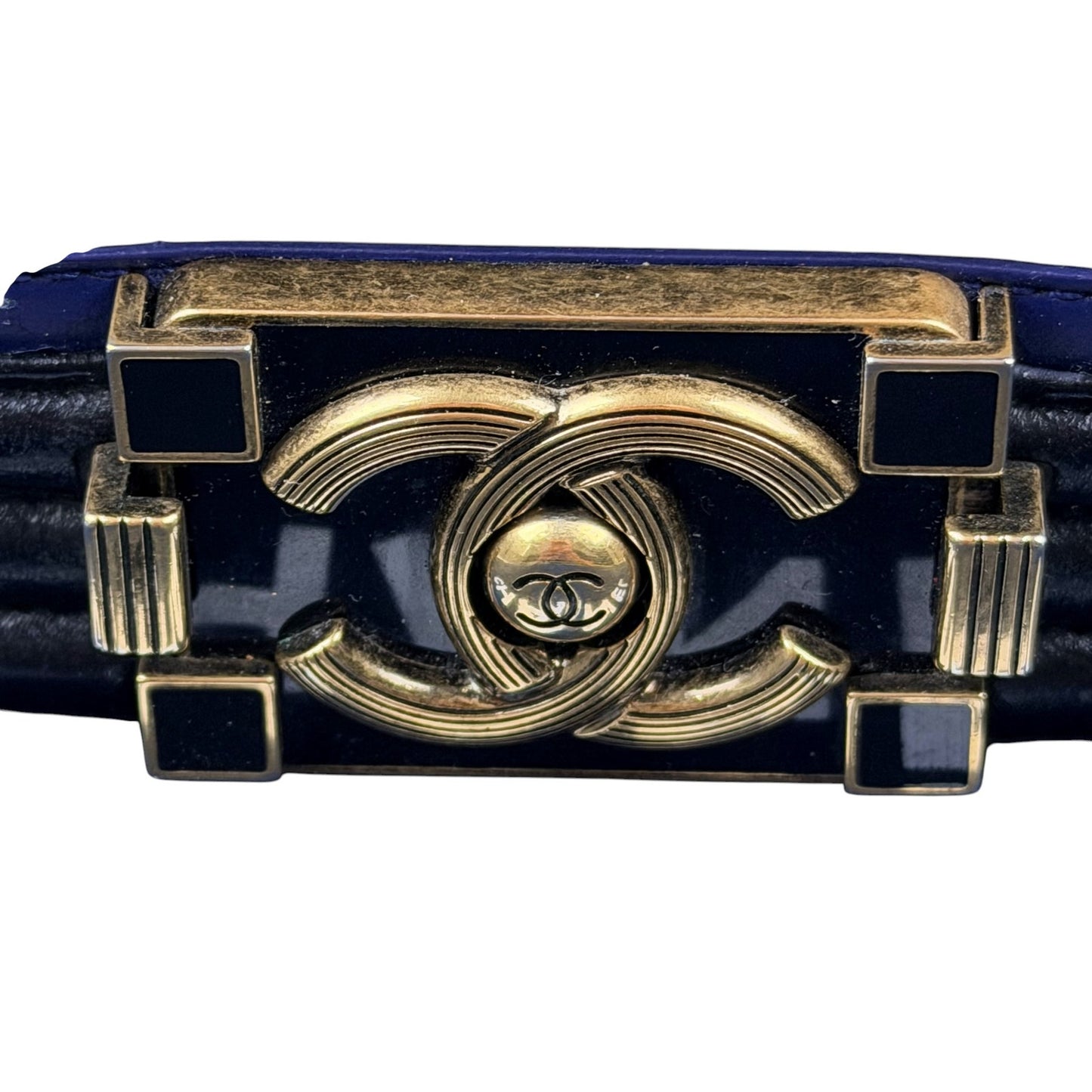 Chanel Lambskin Quilted Crest Embellished Boy Flap bag LIMITED EDITION