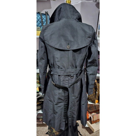 Burberry Belted Trench Coat with Nova Check Lining & Detachable Vest