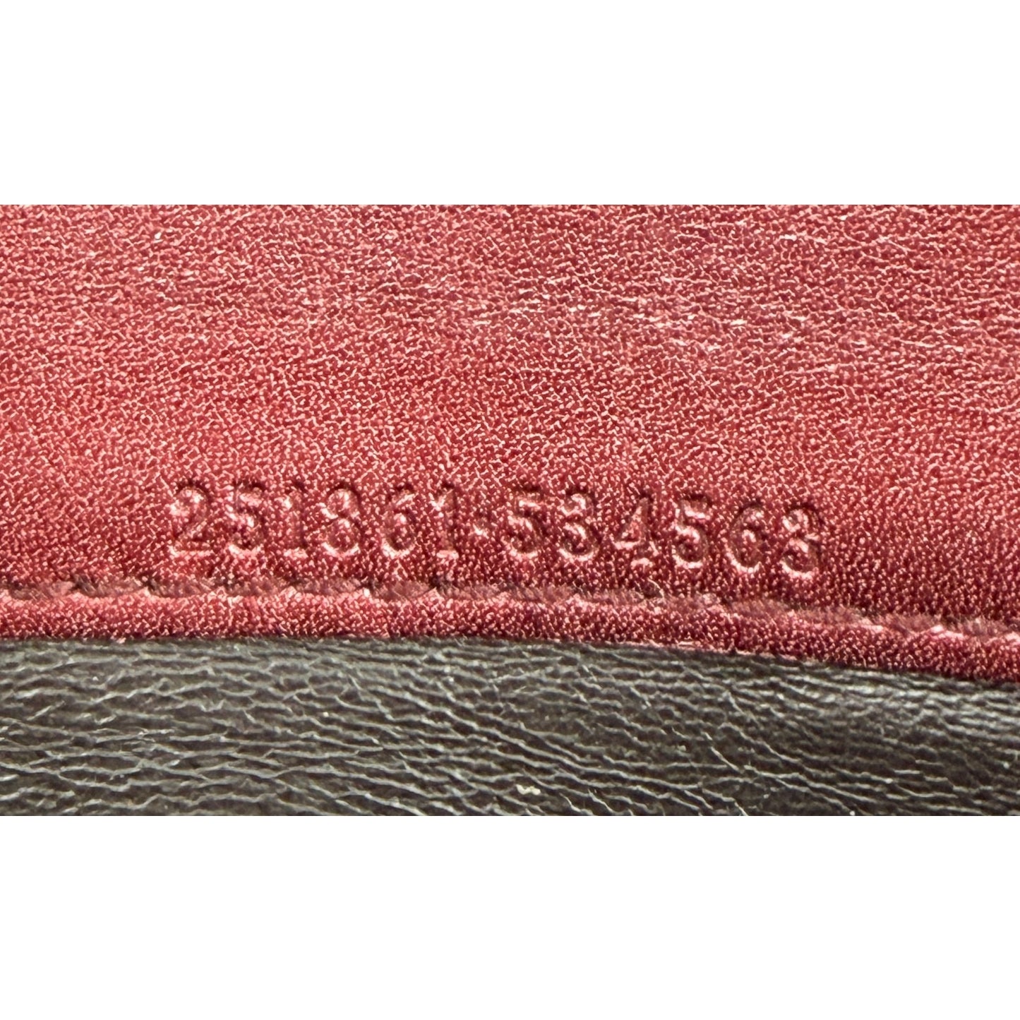 Gucci Guccissima Lovely Heart Continental Wallet Burgundy
