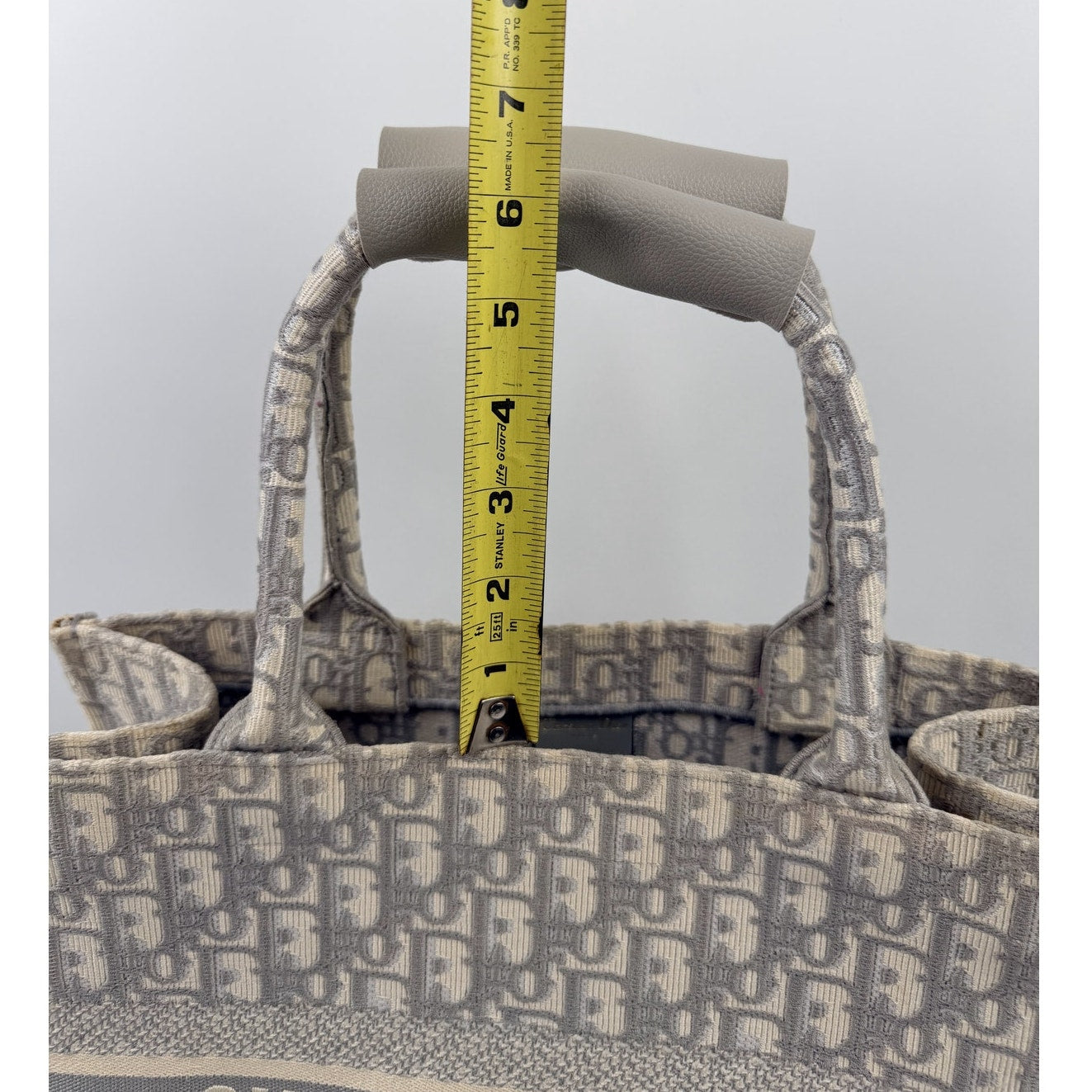 Christian Dior Gray Oblique Medium Book Tote