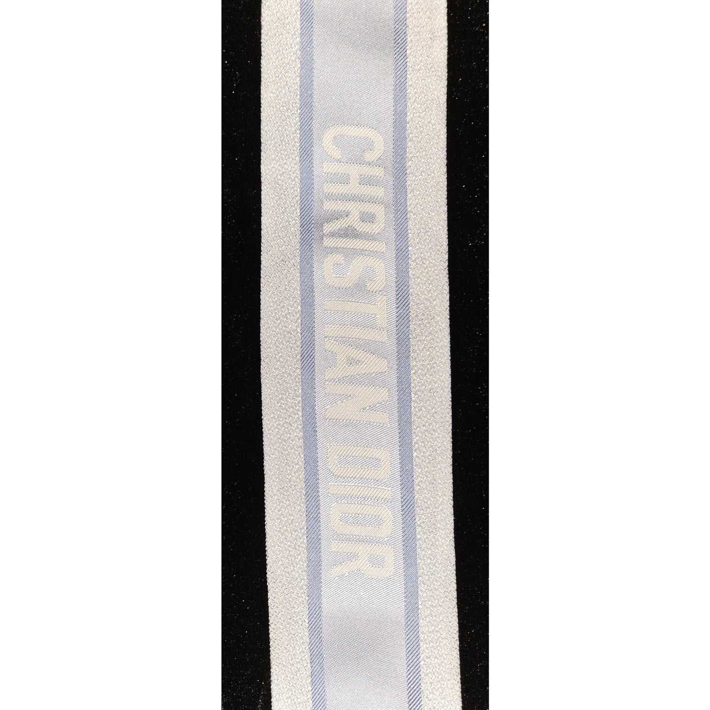 Christian Dior Light Blue Cannage Printed Silk Reversible Scarf Bandeau/Twilly