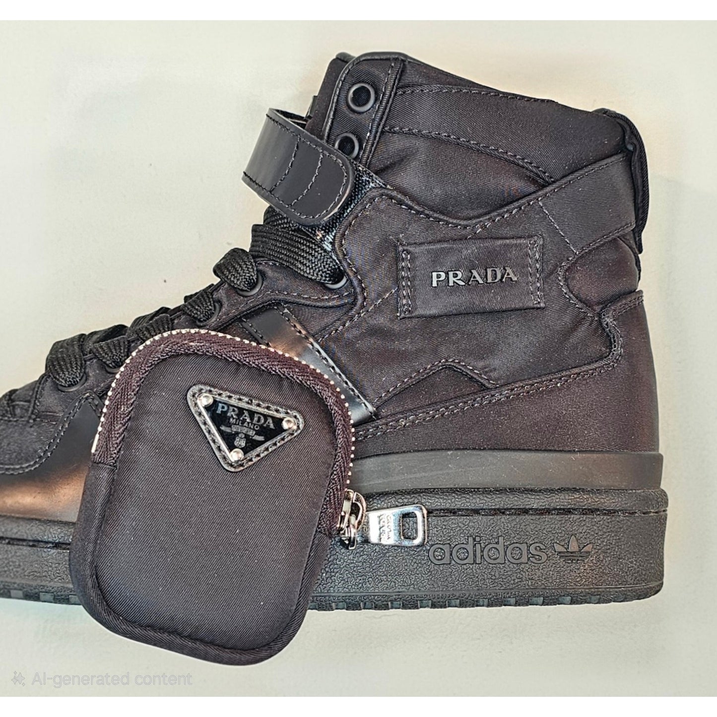 Adidas x Prada Men's US 6 Forum High Prada Core Black