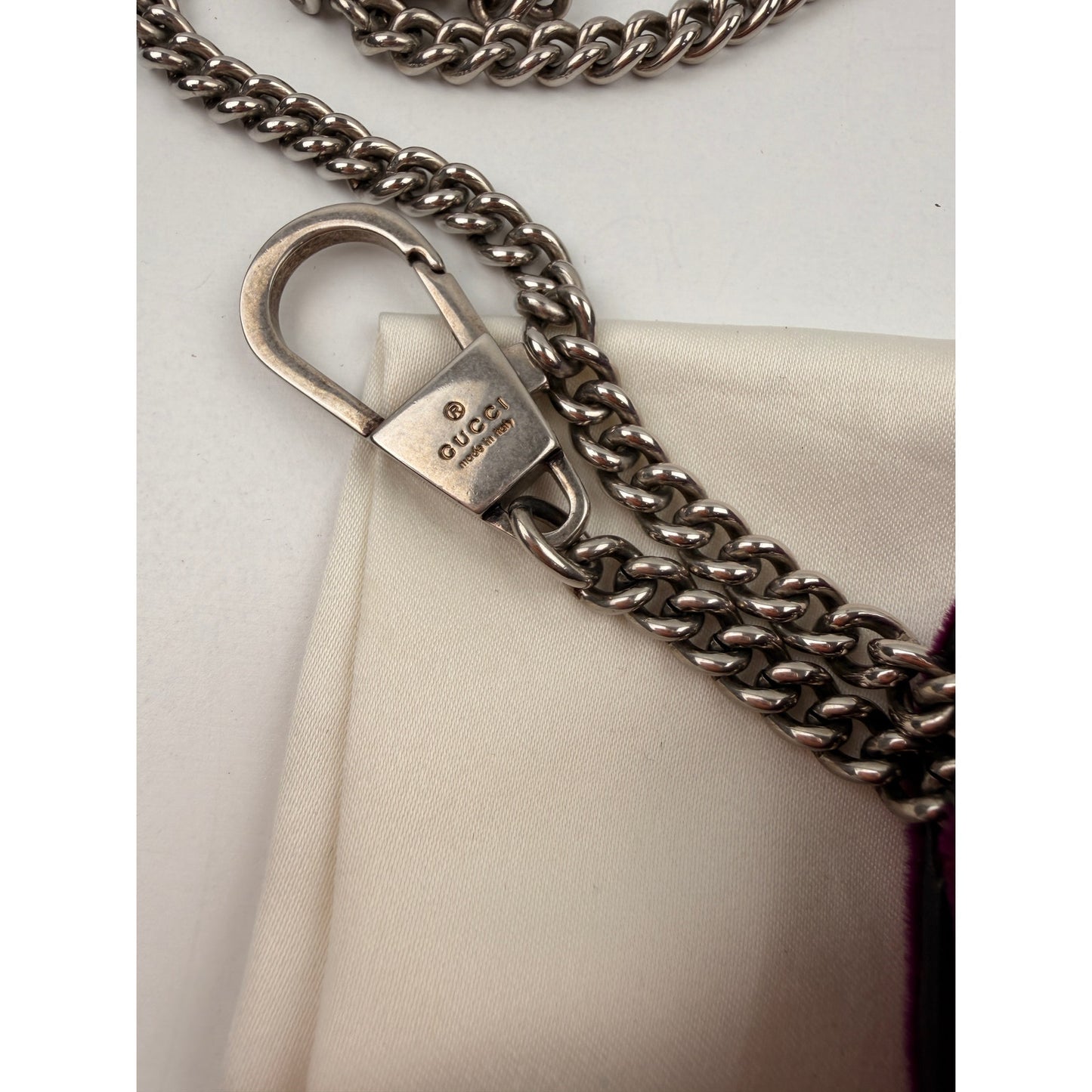 Gucci Purple Super Mini Velvet Dionysus Crossbody Bag