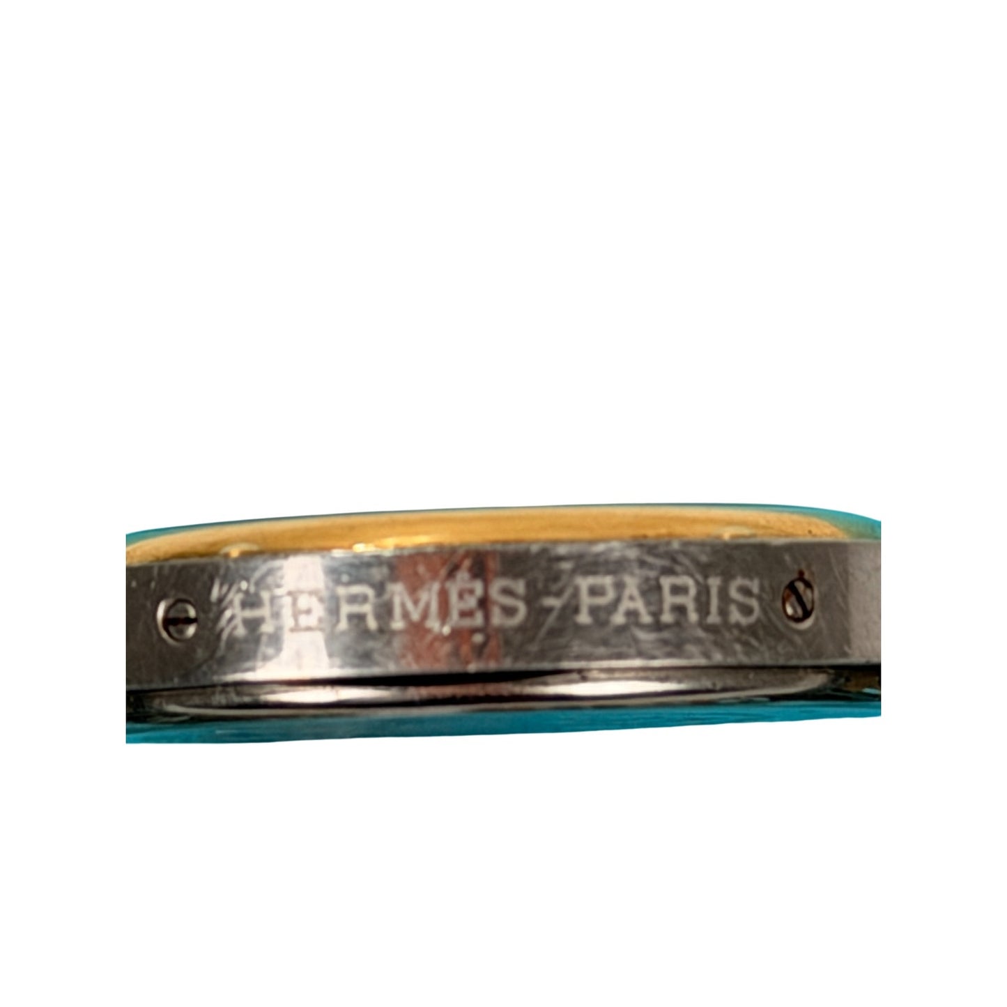 Hermès Clipper vintage two-tone watch H-link stainless steel and gold-plated bracelet