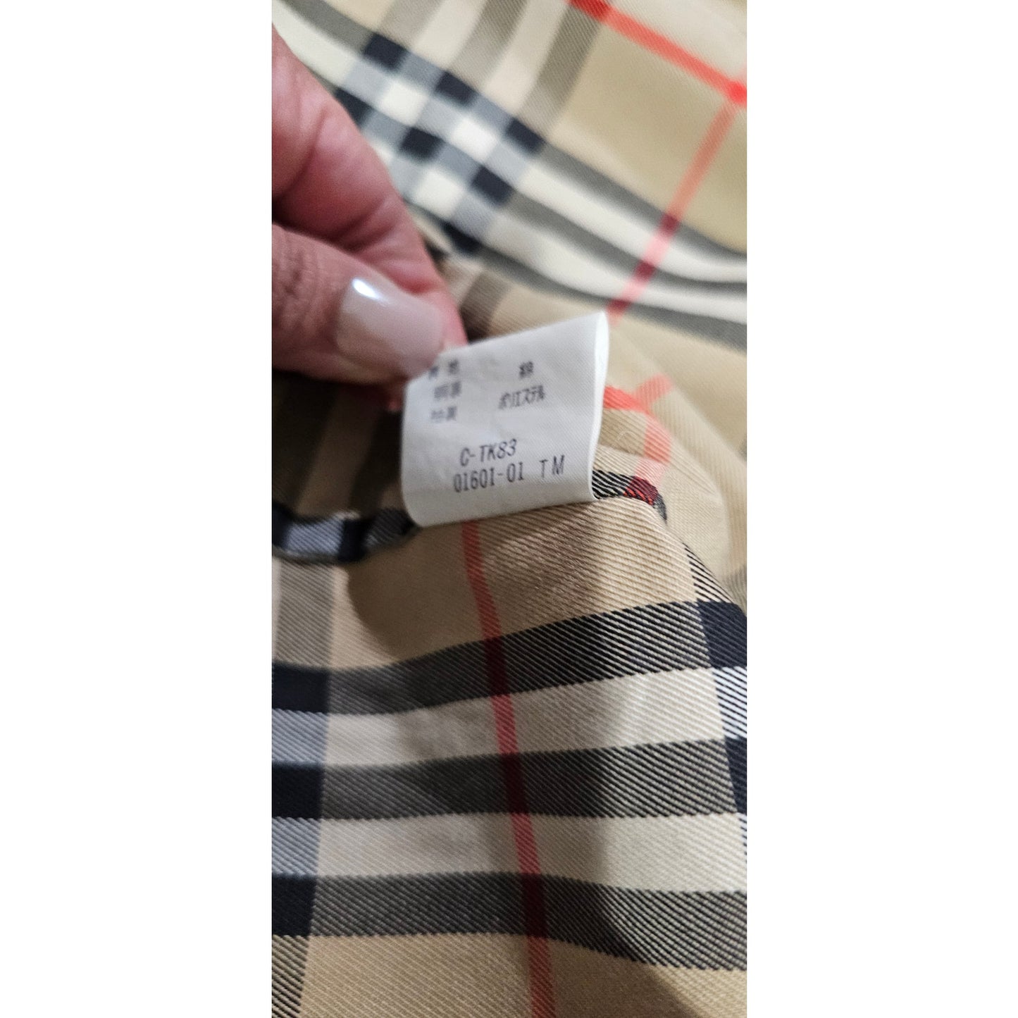 Burberry Vintage Belted Trench Coat with Nova Check Lining