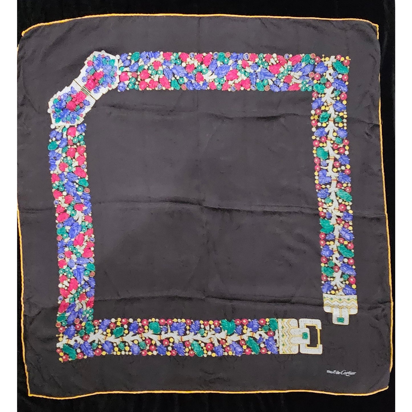 Must de Cartier Square Silk Scarf