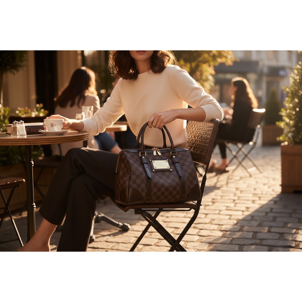 Louis Vuitton Damier Ebene Canvas Berkeley Bag