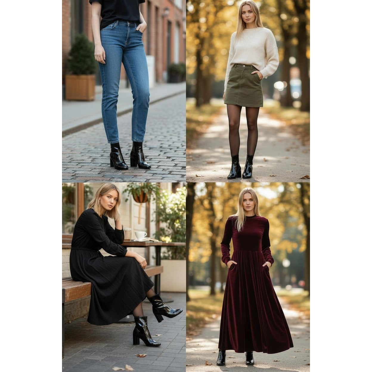 Louis Vuitton Silhouette Ankle Boot in Black Patent Leather