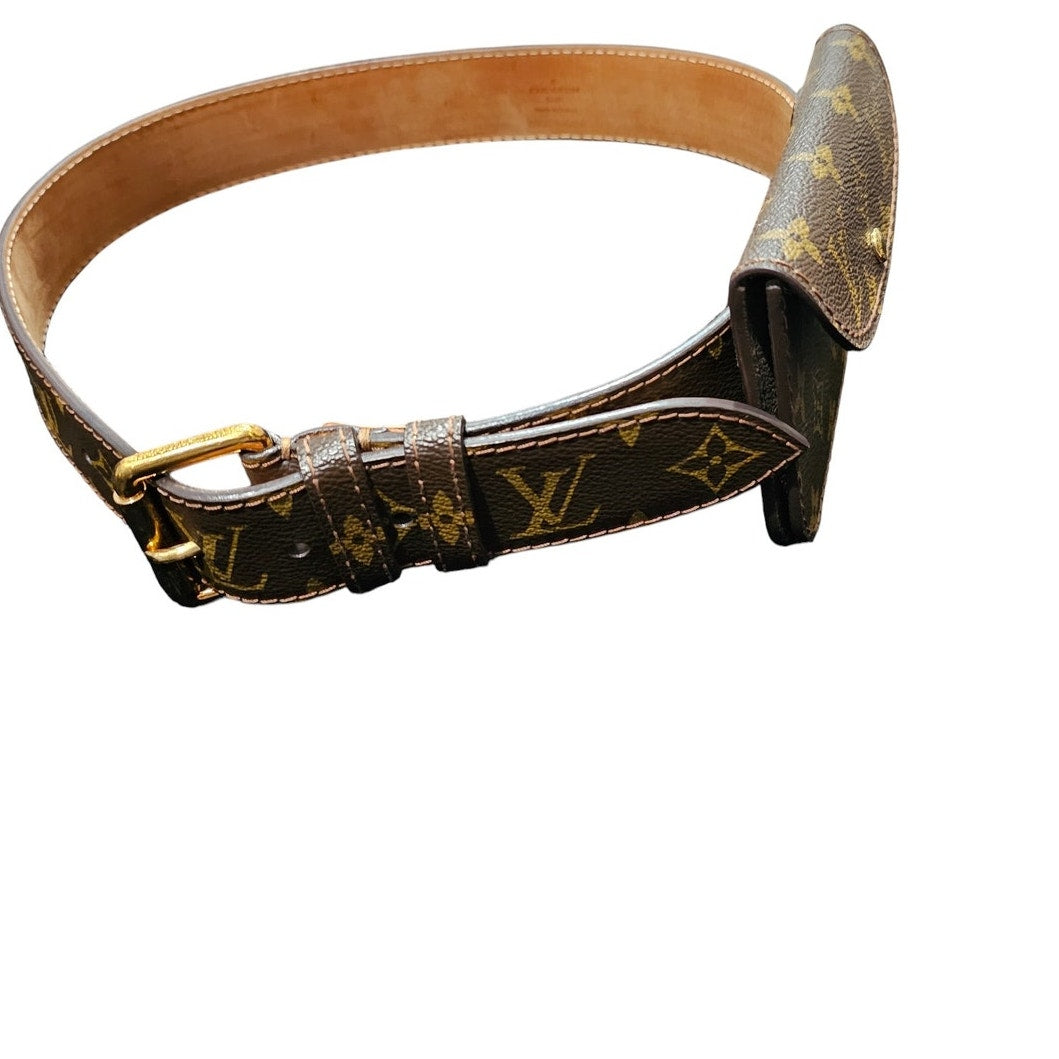 Louis Vuitton Monogram Ceinture Pochette Solo 80cm/32in Belt
